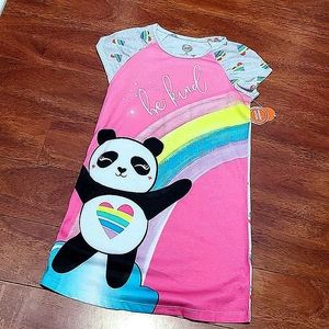NWT Girls pajamas with a rainbow panda